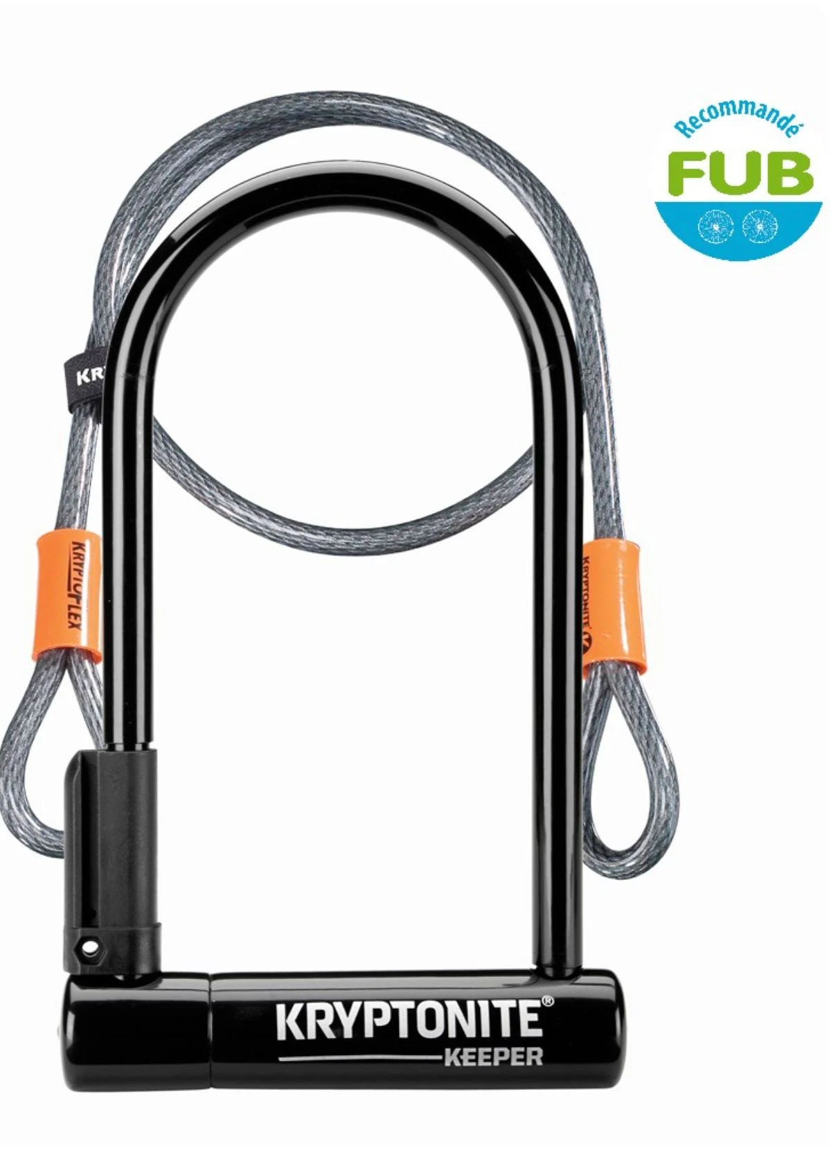 Antivol U + Câble Flex 5/10 - Kryptonite 4 Antivol U + Câble Flex 5/10 - Kryptonite – Image 2