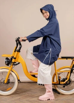 Cape Longue Imperméable Liberté - Flotte -Jesuis à Vélo Soldes cape longue impermeable liberte flotte 7