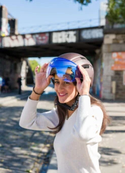 Casque De Vélo Urbain Avec Visière - Elvish