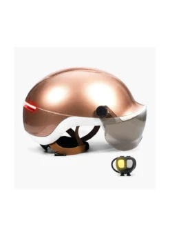 Casque Lumineux Clignotants Avec Visière - Overade -Jesuis à Vélo Soldes casque lumineux clignotants avec visiere overade 9