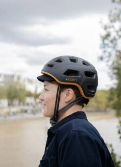 Casque Vélo Urbain Léger Et Aéré Avec LED - CAIRN -Jesuis à Vélo Soldes casque velo urbain leger et aere avec led cairn 11