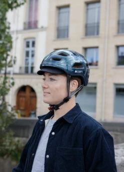 Casque Vélo Urbain Léger Et Aéré Avec LED - CAIRN -Jesuis à Vélo Soldes casque velo urbain leger et aere avec led cairn 7
