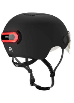 Casque Vélo Visière Et Clignotants - Cosmo -Jesuis à Vélo Soldes casque velo visiere et clignotants cosmo 14
