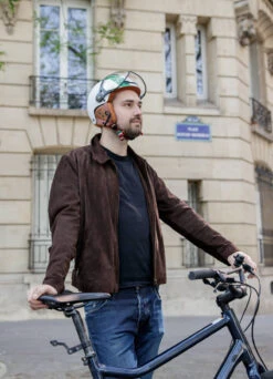 Casque Vintage Italie Avec Visière Et Cache-oreilles - CGM 17 Casque Vintage Italie Avec Visière Et Cache-oreilles - CGM -Jesuis à Vélo Soldes casque vintage italie avec visiere et cache oreilles cgm 2