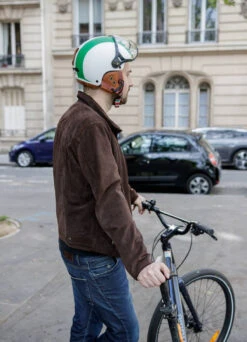 Casque Vintage Italie Avec Visière Et Cache-oreilles - CGM 18 Casque Vintage Italie Avec Visière Et Cache-oreilles - CGM -Jesuis à Vélo Soldes casque vintage italie avec visiere et cache oreilles cgm 3