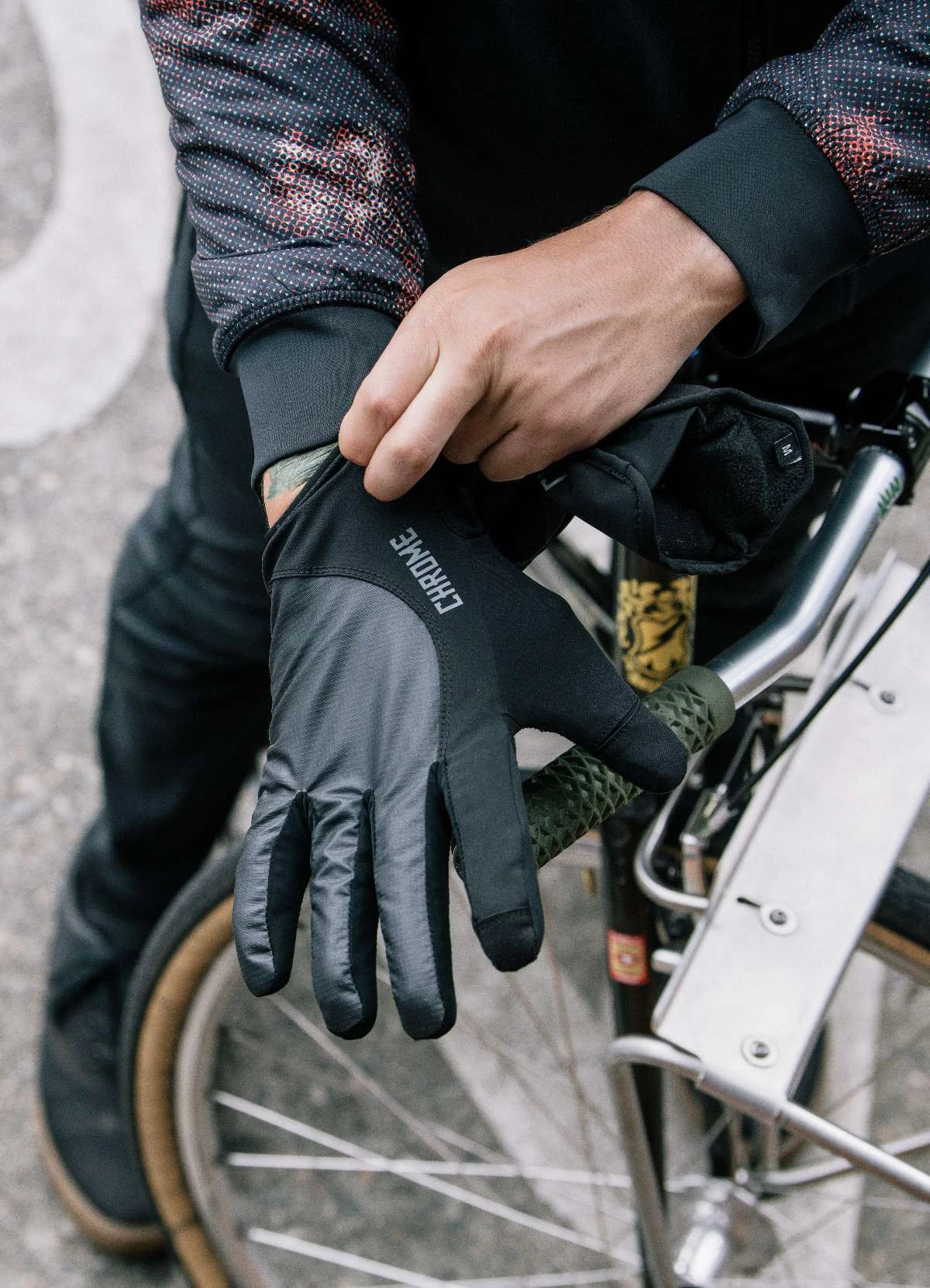 Gants Vélo Midweight - Chrome 4 Gants Vélo Midweight - Chrome – Image 2