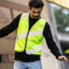 Gilet Réfléchissant Jaune Fluo - Wowow 2 Gilet Réfléchissant Jaune Fluo - Wowow -Jesuis à Vélo Soldes gilet reflechissant jaune fluo wowow