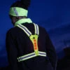 Harnais Avec LED Jaune Fluo - Wowow -Jesuis à Vélo Soldes harnais avec led jaune fluo wowow