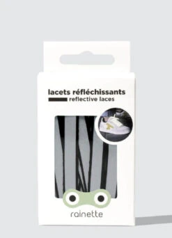Lacets Réfléchissants - Rainette -Jesuis à Vélo Soldes lacets reflechissants rainette 2