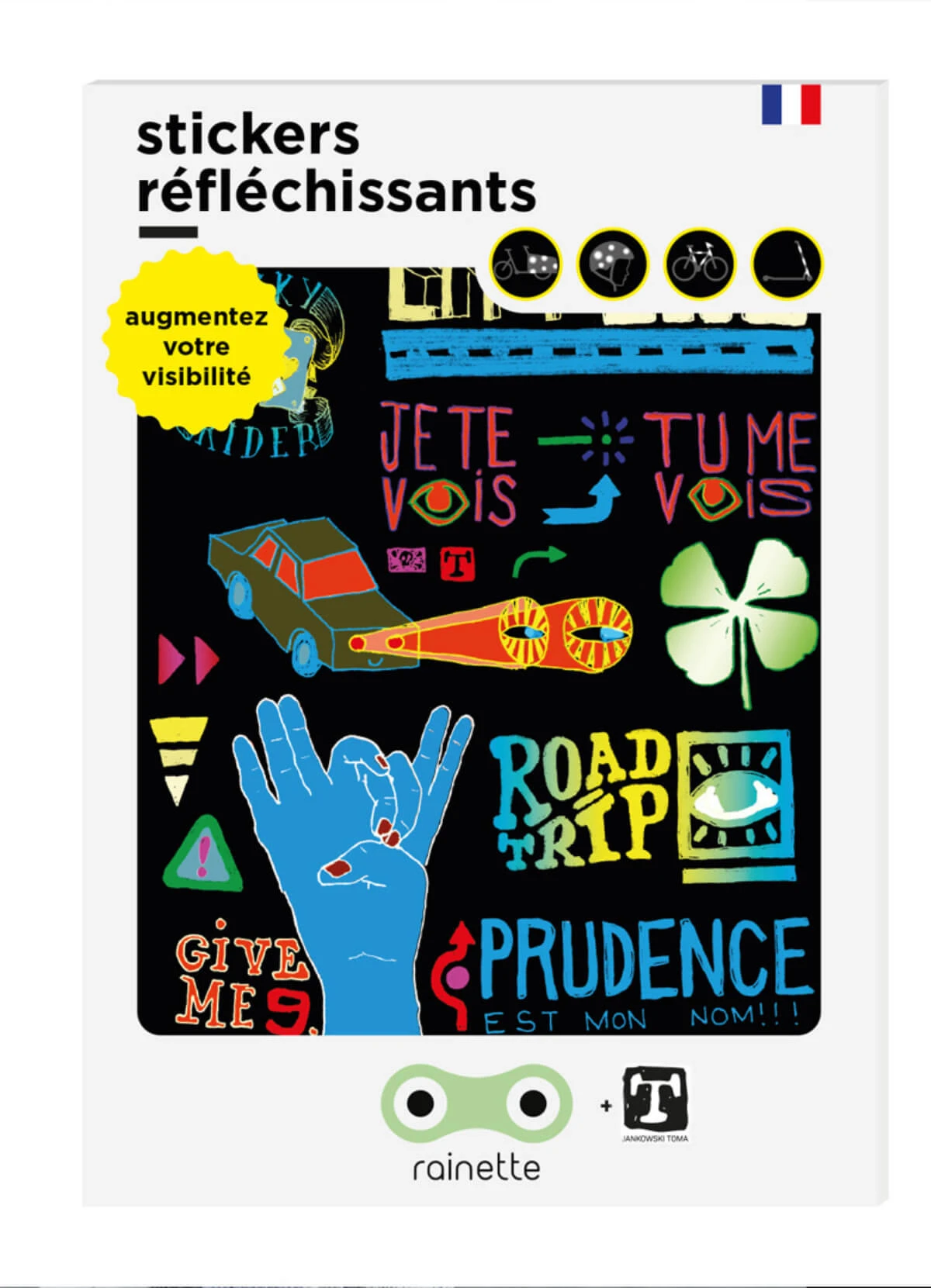 Stickers Vélo Réfléchissants - Rainette 16 Stickers Vélo Réfléchissants - Rainette – Image 14