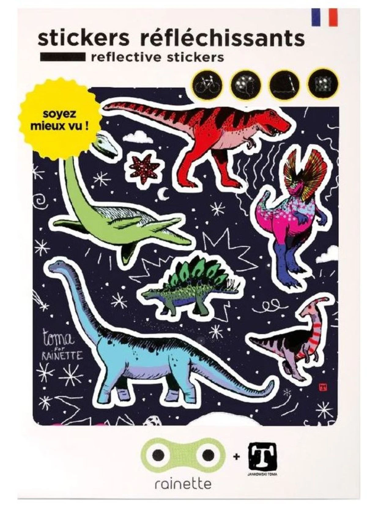 Stickers Vélo Réfléchissants - Rainette 18 Stickers Vélo Réfléchissants - Rainette – Image 16