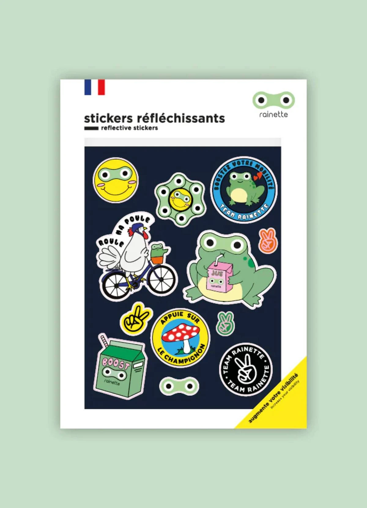 Stickers Vélo Réfléchissants - Rainette 22 Stickers Vélo Réfléchissants - Rainette – Image 20