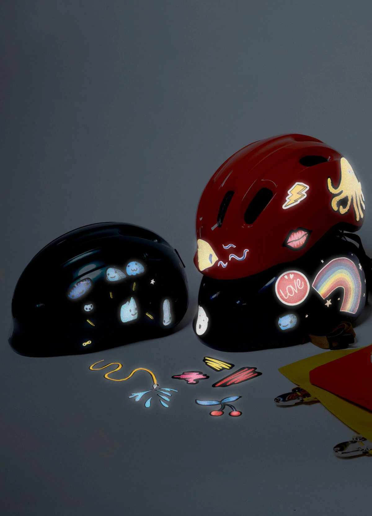 Stickers Vélo Réfléchissants - Rainette 3 Stickers Vélo Réfléchissants - Rainette