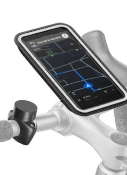 Support Téléphone Vélo Vissé Avec Pochette - Shapeheart -Jesuis à Vélo Soldes support telephone velo visse avec pochette shapeheart 3
